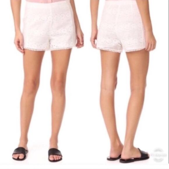 Cupcakes and Cashmere White Christine Lace Shorts Size 8 - Picture 1 of 5